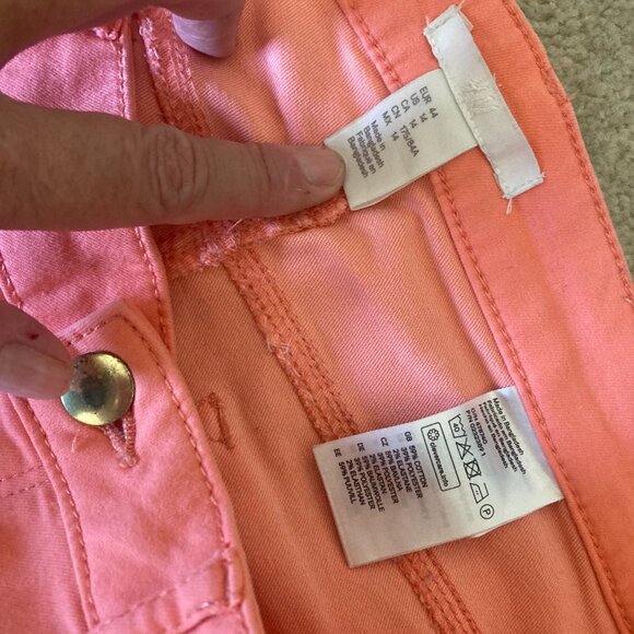 H&M Salmon Colored Skinny Jeans Sz. 14 Like New - Picture 2 of 2